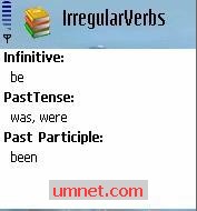 game pic for irrigular verbs dictionary S60 2nd  S60 3rd
